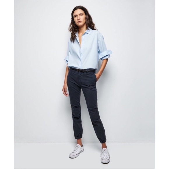 NILI LOTAN blue jogger French Military Pant Dark Navy! - Picture 1 of 14